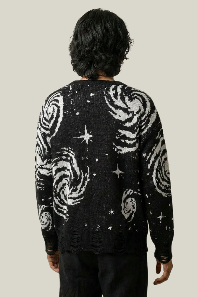 Pull Étoilé Grunge – Knitwear Y2K | Y2K Club