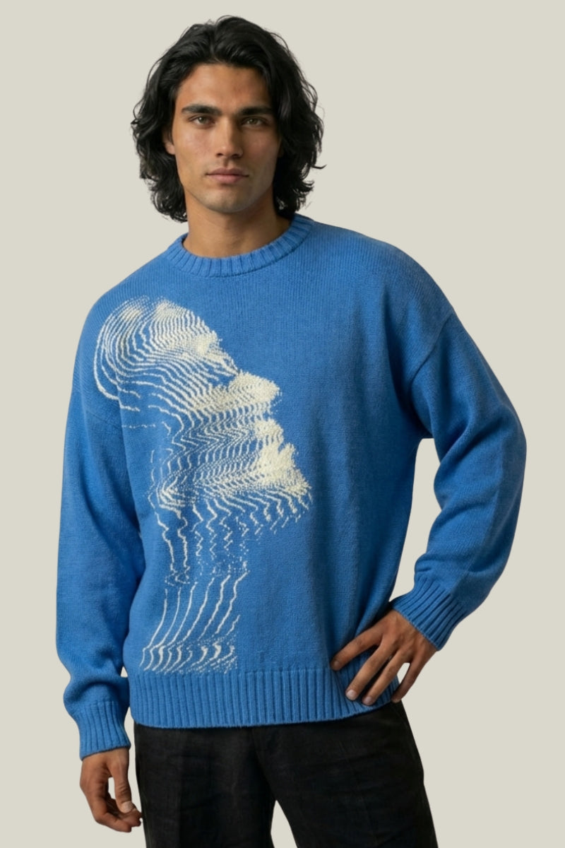 Pull Géométrique Oversize – Knitwear Y2K | Y2K Club