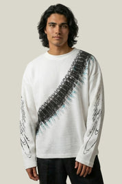 Pull Graphic Lettrage Oversize – Knitwear Y2K | Y2K Club
