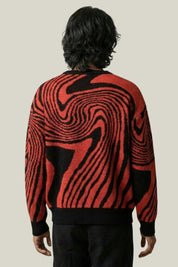 Pull Labyrinthe Jacquard – Knitwear Y2K | Y2K Club