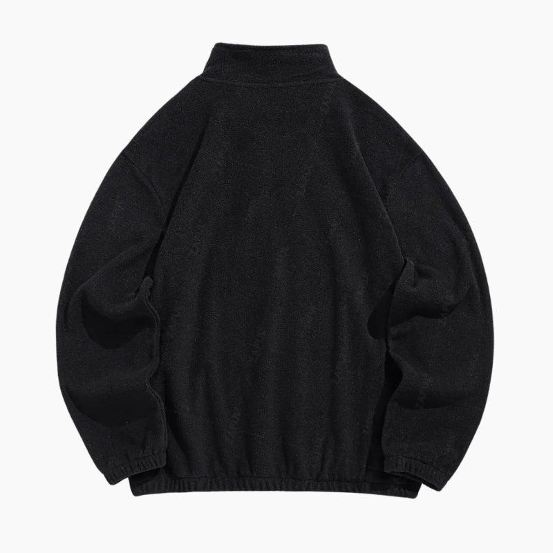 Pull Monaco mixte de couleur noire avec col camionneur