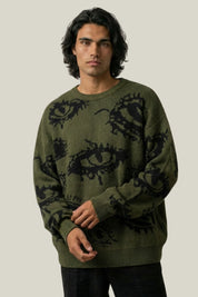Pull Œil Abstrait – Knitwear Y2K | Y2K Club