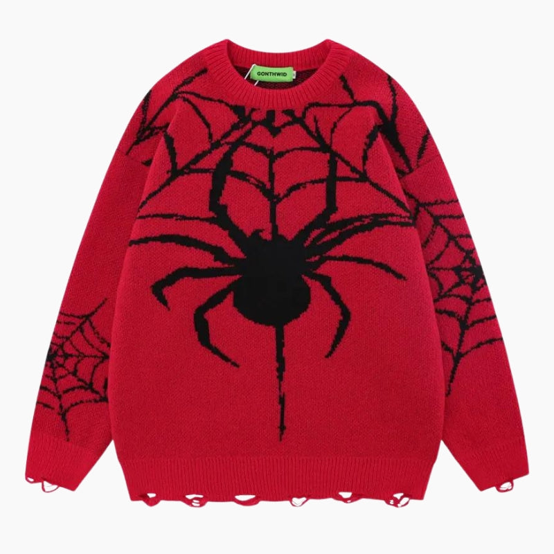 Pull Y2K édition 'Spiderman Rouge'