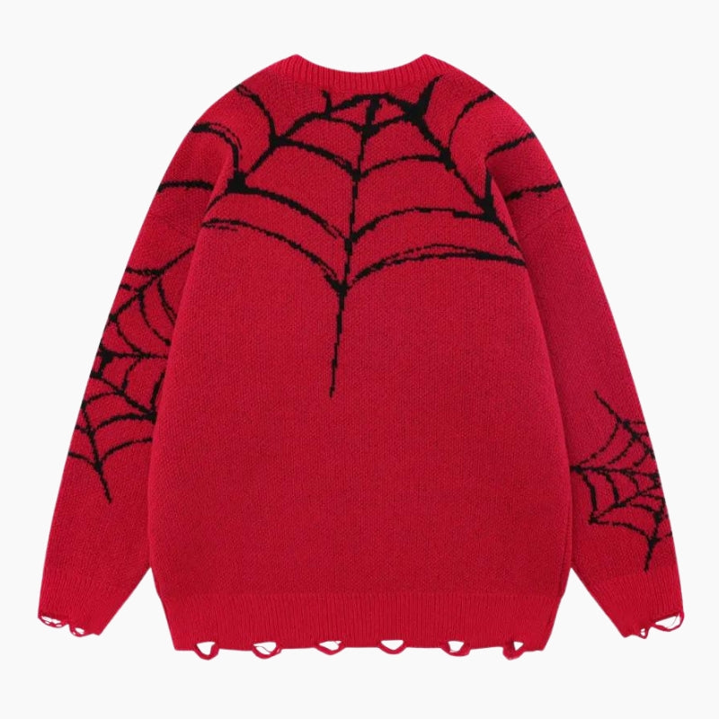 Pull Y2K mixte édition 'Spiderman Rouge'