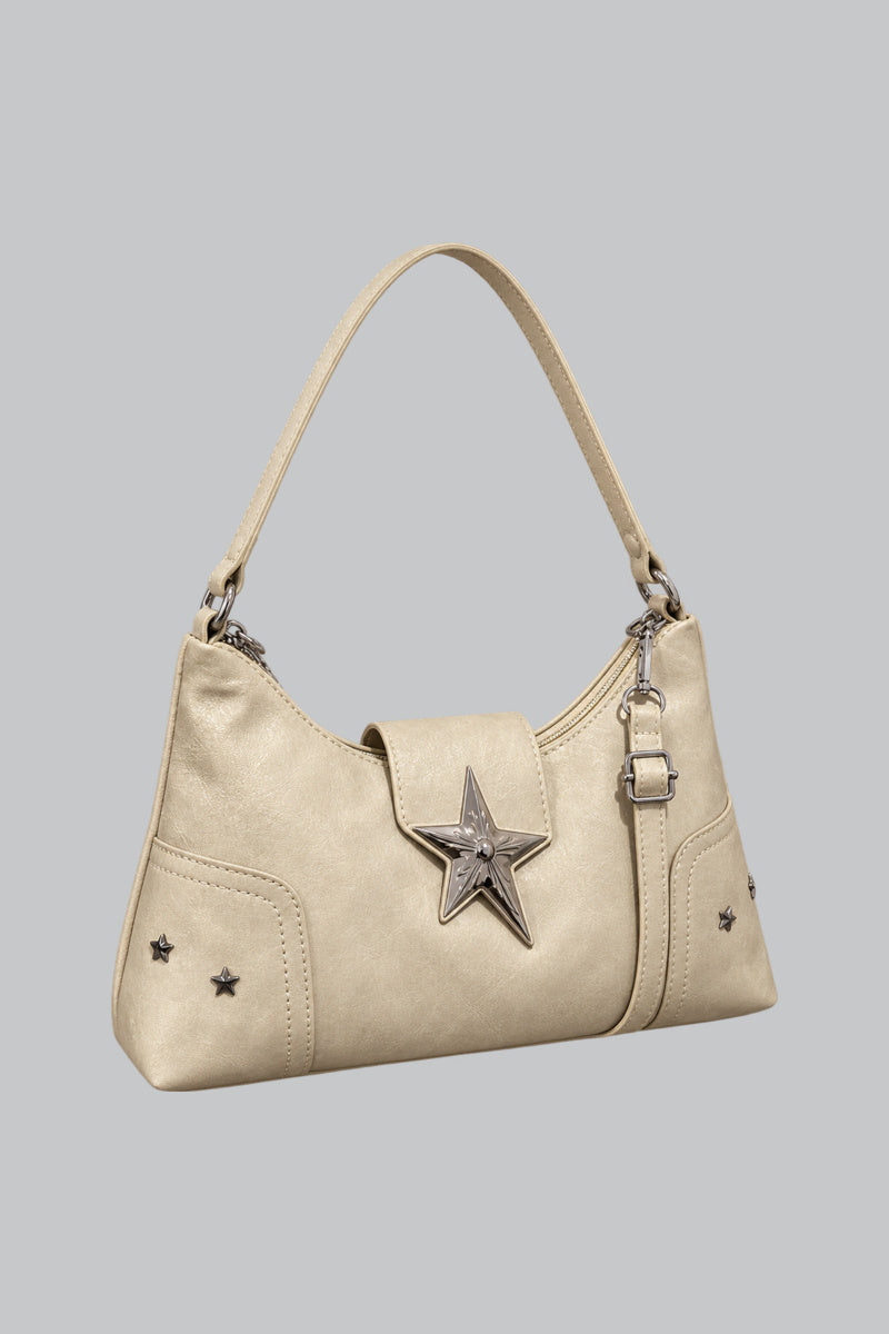 Sac Gothique Vintage Beige — vue studio sur fond gris