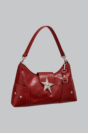 Sac Gothique Vintage Rouge — vue studio sur fond gris