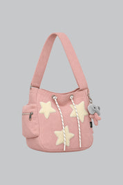 Sac Kawaii Streetwear Rose — vue studio sur fond gris