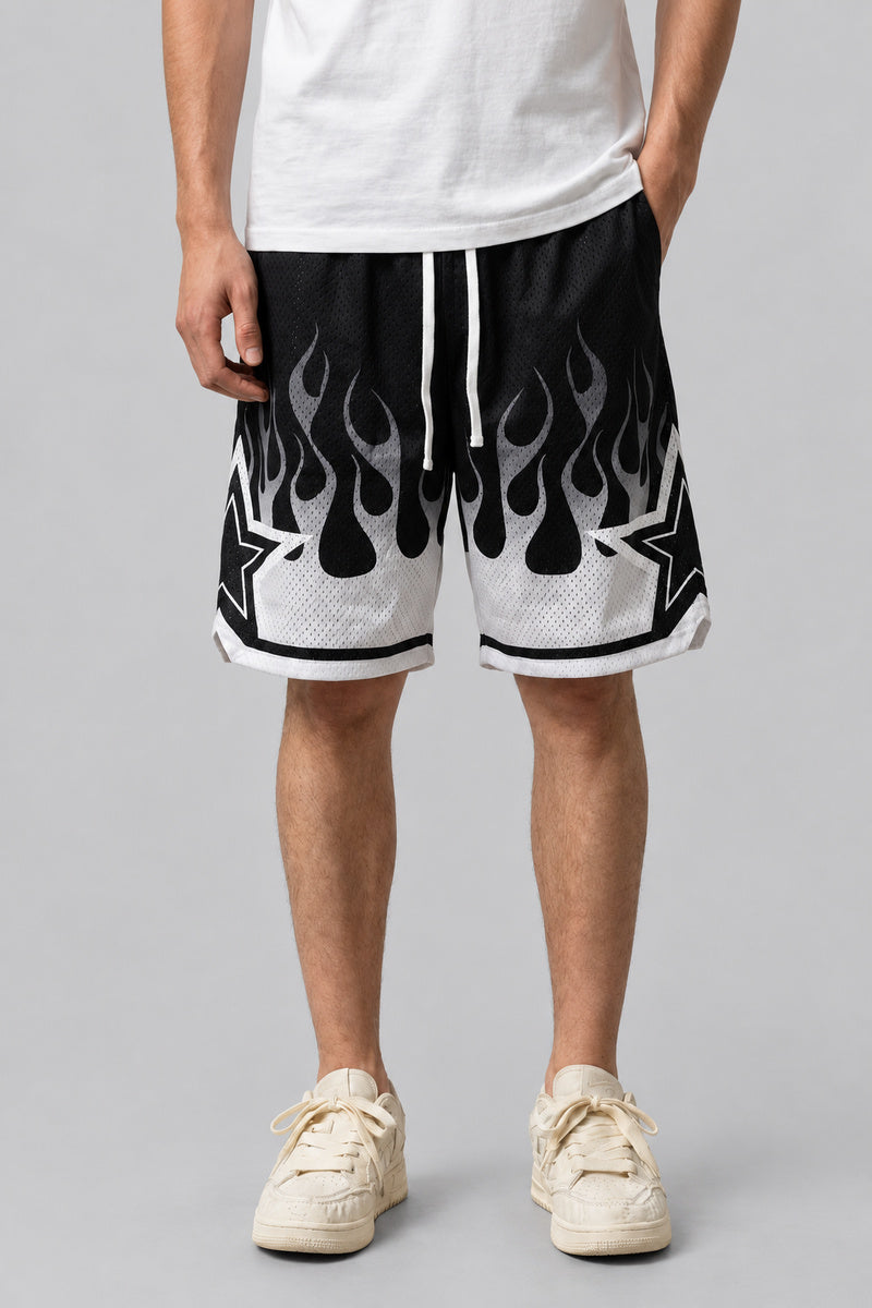 Short Basketball Mesh — vue de face, Y2K CLUB