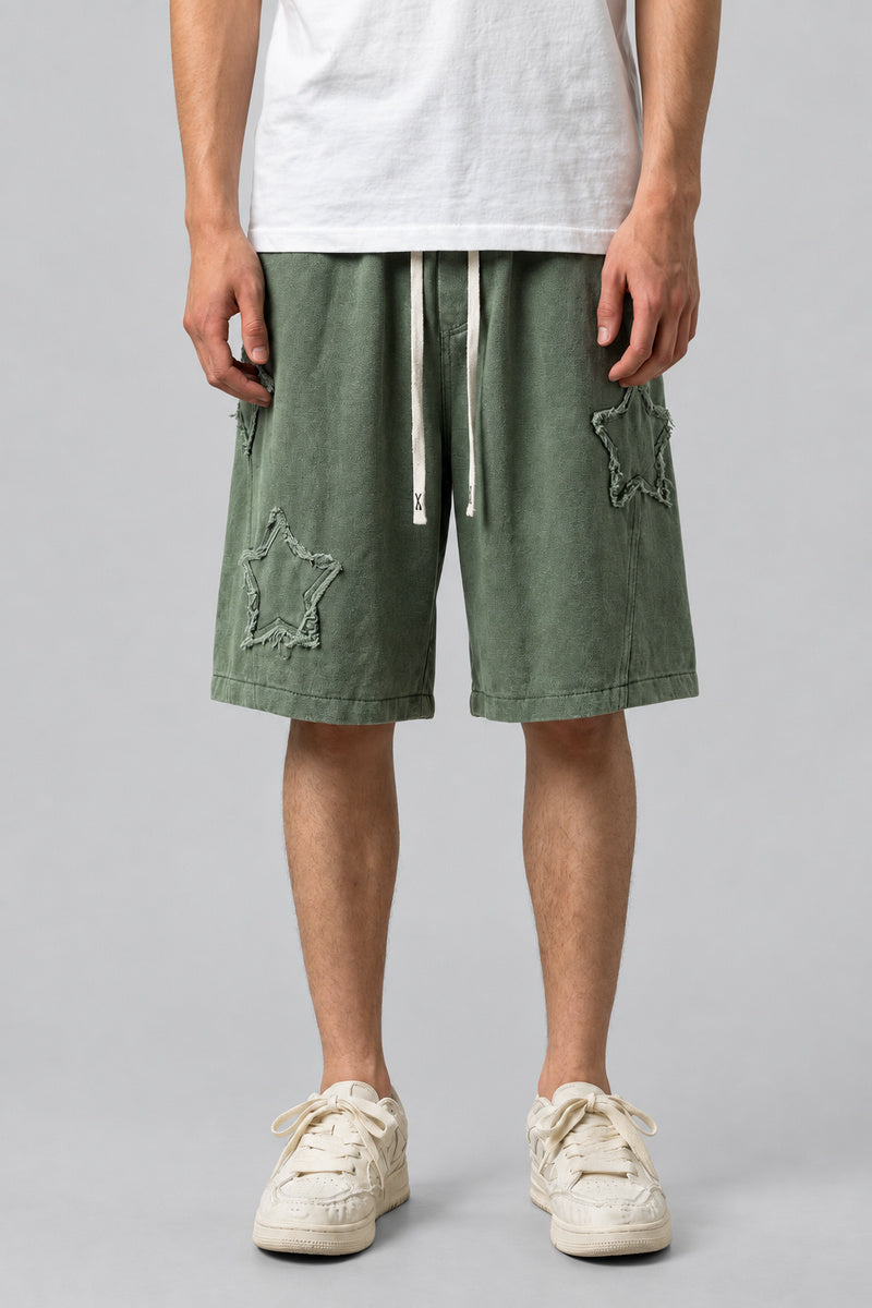 Short Patchwork Étoile — vue de face, Y2K CLUB