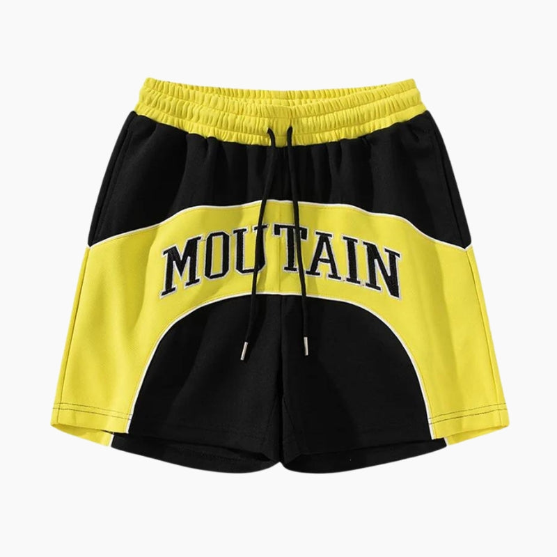 Short Y2K 'Mountain' jaune