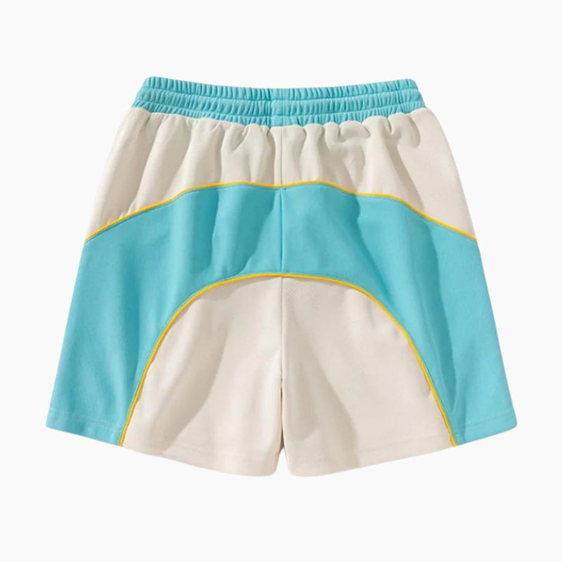 Short Y2K mixte édition 'Mountain' de couleur turquoise