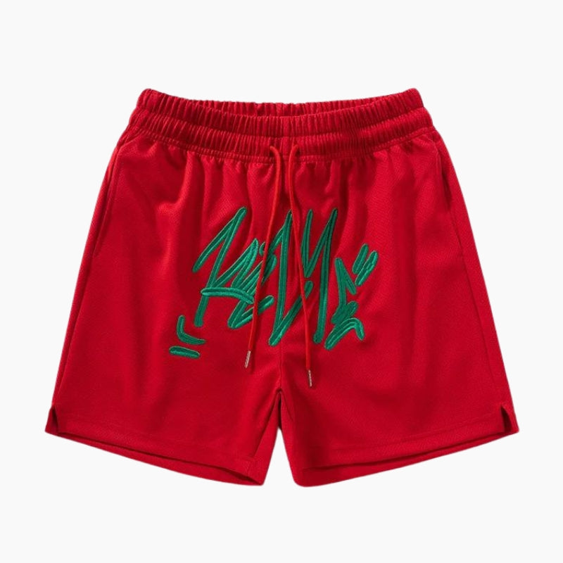 Short Y2K 'Street Vibes' rouge