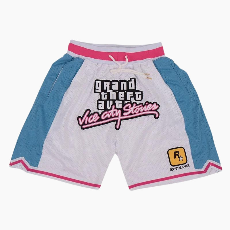 Short Y2K 'Vice City' bleu