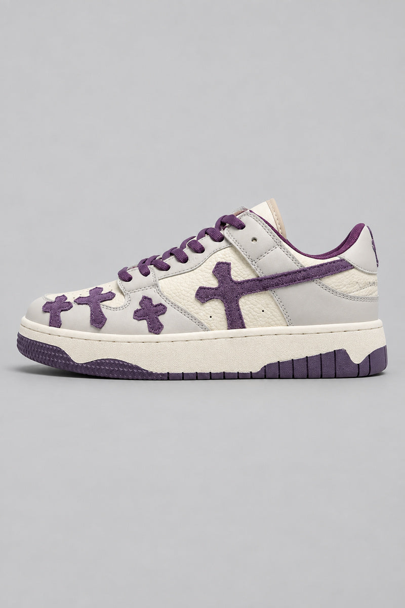 Sneakers Casual Hip-Hop — Purple — vue de profil | Y2K Club