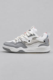 Sneakers Running Vintage — Grey — vue de profil | Y2K Club