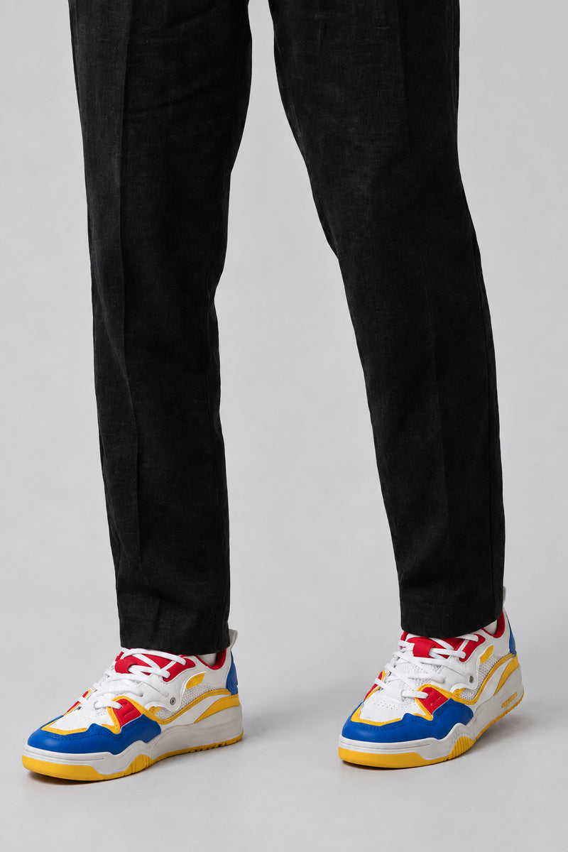 Sneakers Running Vintage — Yellow — vue portée | Y2K Club