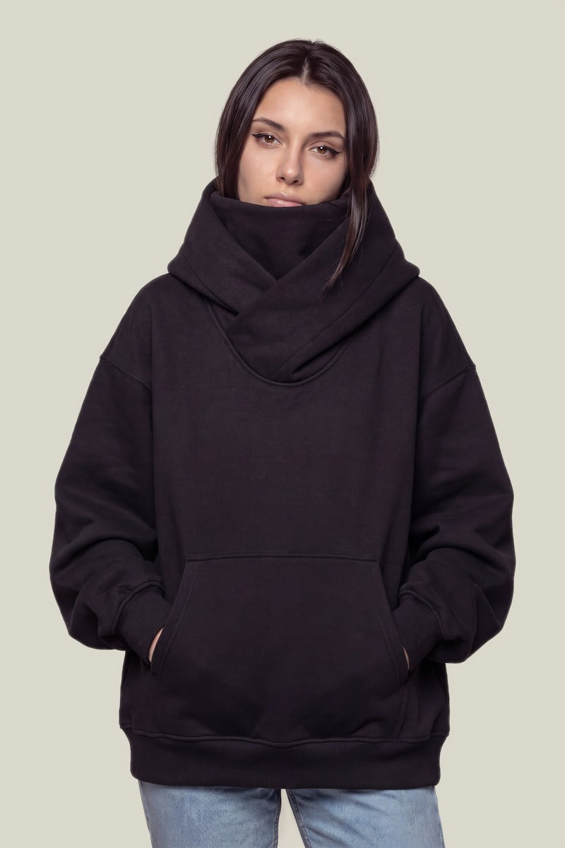 Sweat Col Montant Ninja Techwear Noir – Sweat Y2K | Y2K Club