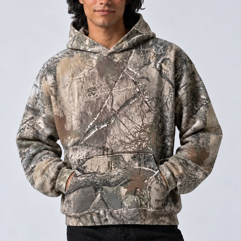 Sweat Oversize Minimaliste, vue de face sur fond gris clair — Y2K CLUB