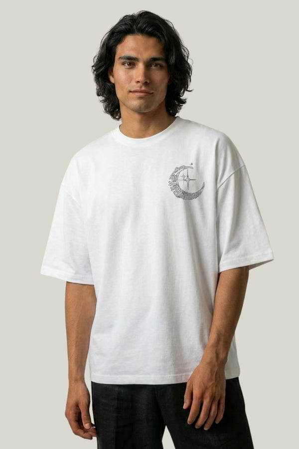 T-Shirt Gothique Lune Étoiles