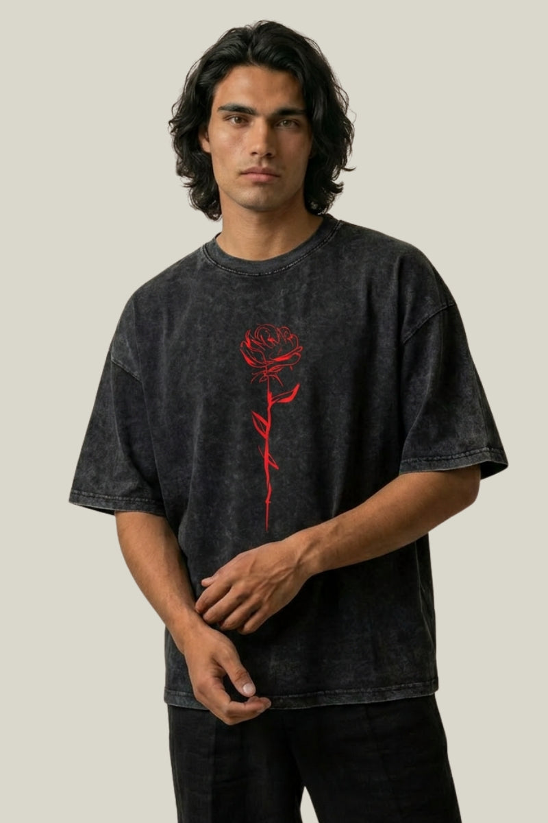 T-Shirt Grunge Floral – Style Streetwear Y2K | Y2K Club