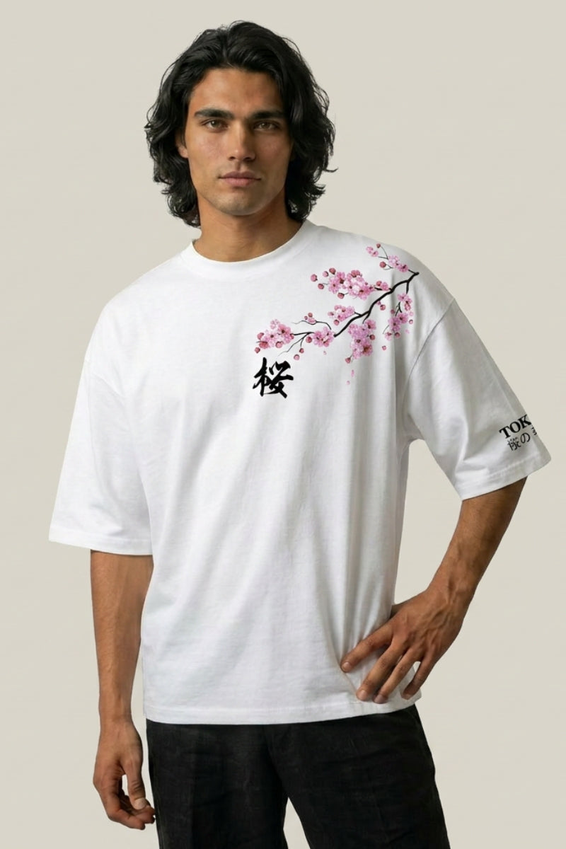 T-Shirt Sakura Japonais – Style Streetwear Y2K | Y2K Club