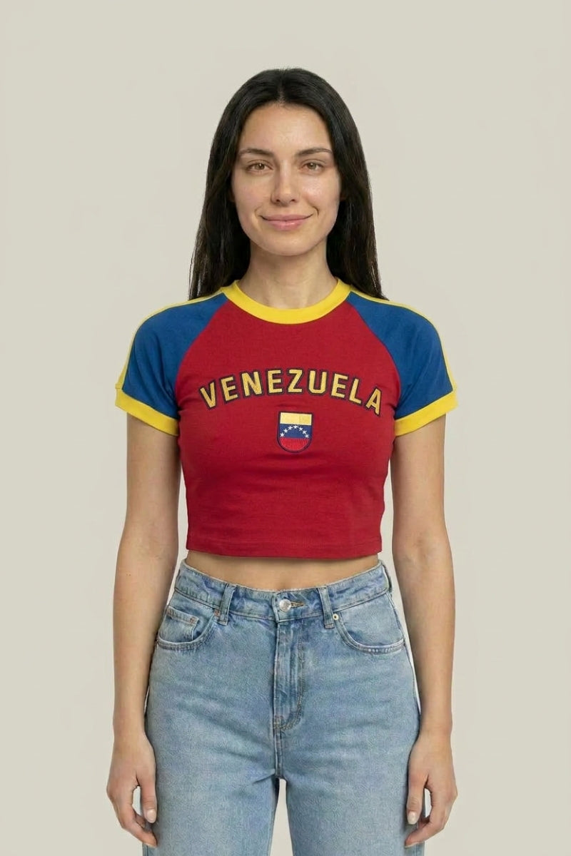 T-Shirt Venezuela Y2K – Baby Tee Crop Top Streetwear | Y2K Club