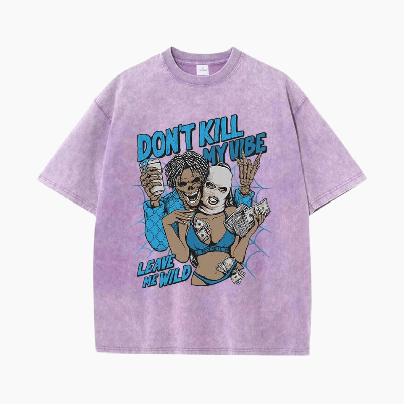 T-Shirt Y2K mixte édition 'Don't Kill My Vibe'