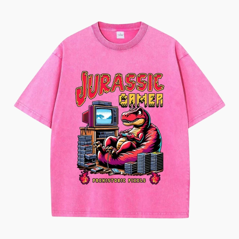 T-Shirt Y2K mixte édition 'Jurassic Gamer'