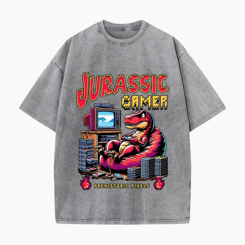 T-Shirt Y2K 'Jurassic Gamer'