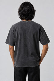 Dos uni du t-shirt Léopard gris délavé, porté par un homme.