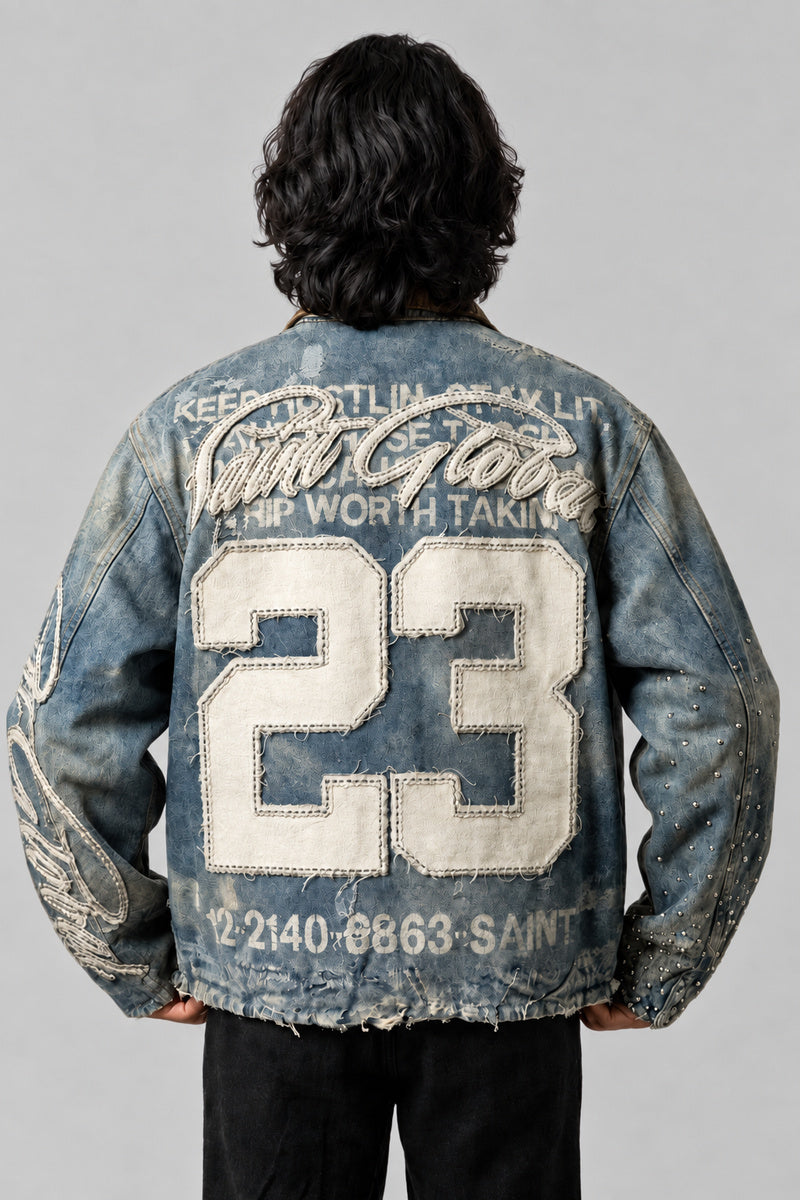 Veste Brodée Americana — vue de dos, Y2K CLUB
