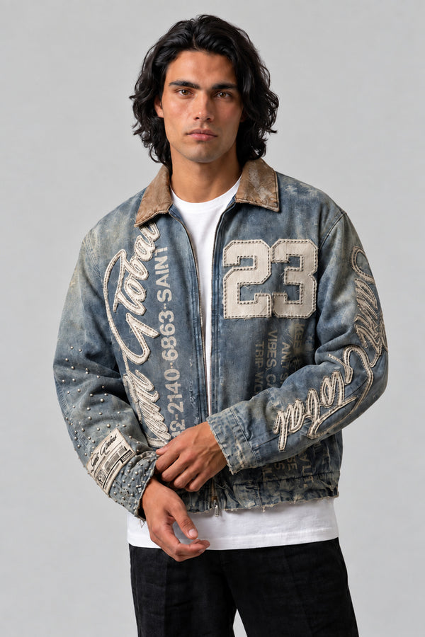 Veste Brodée Americana