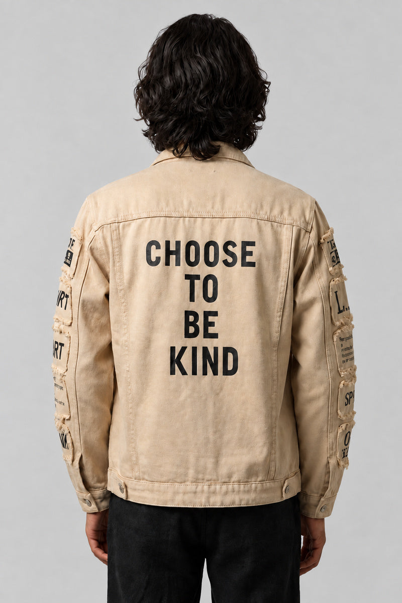 Veste Denim Patchwork — vue de dos, Y2K CLUB