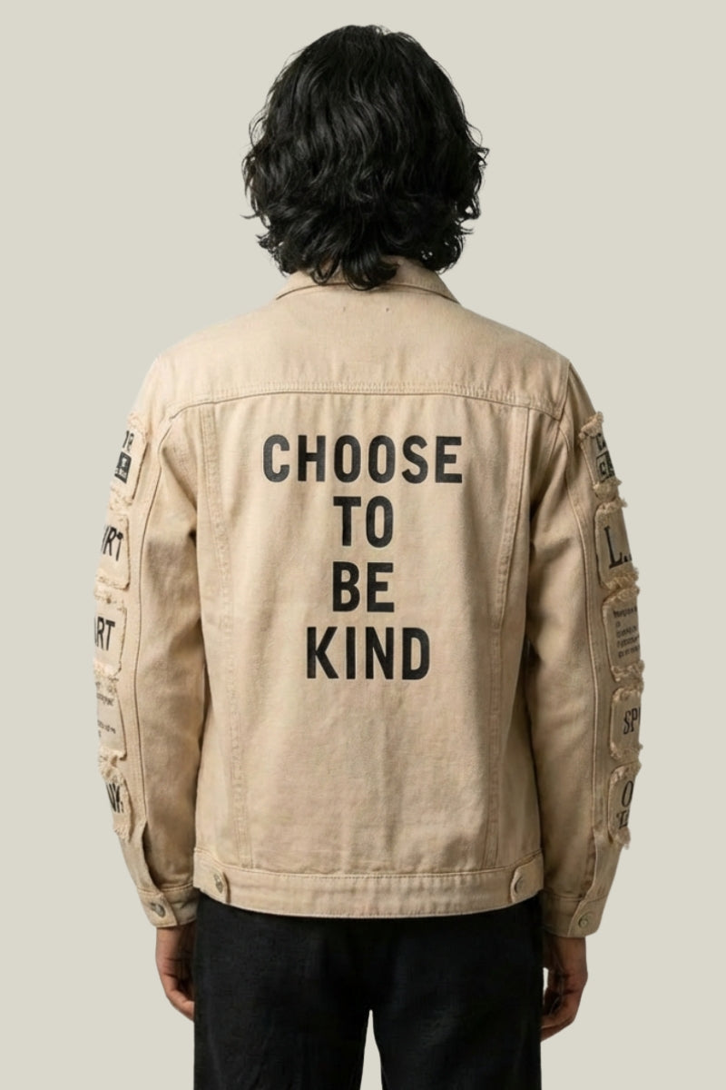 Veste Denim Patchwork – Veste Streetwear Y2K | Y2K Club