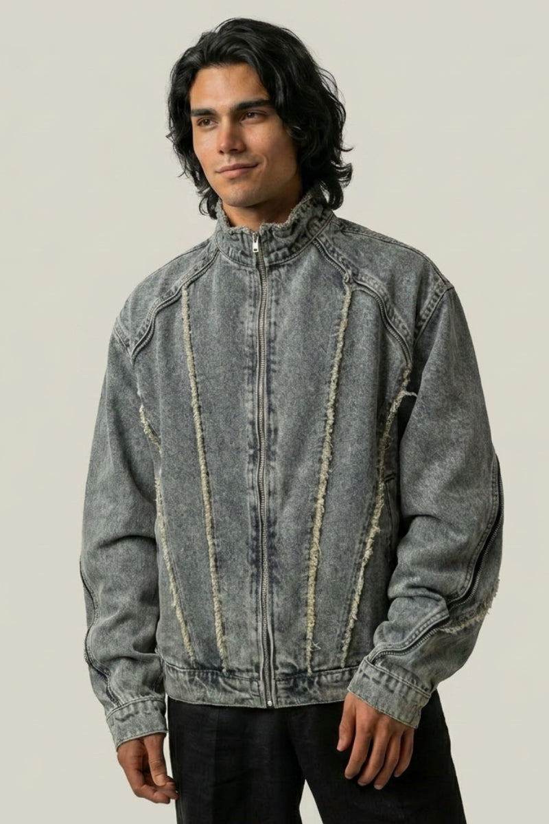 Veste Denim Washed – Veste Y2K | Y2K Club