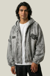 Veste Techwear Grise – Veste Y2K | Y2K Club