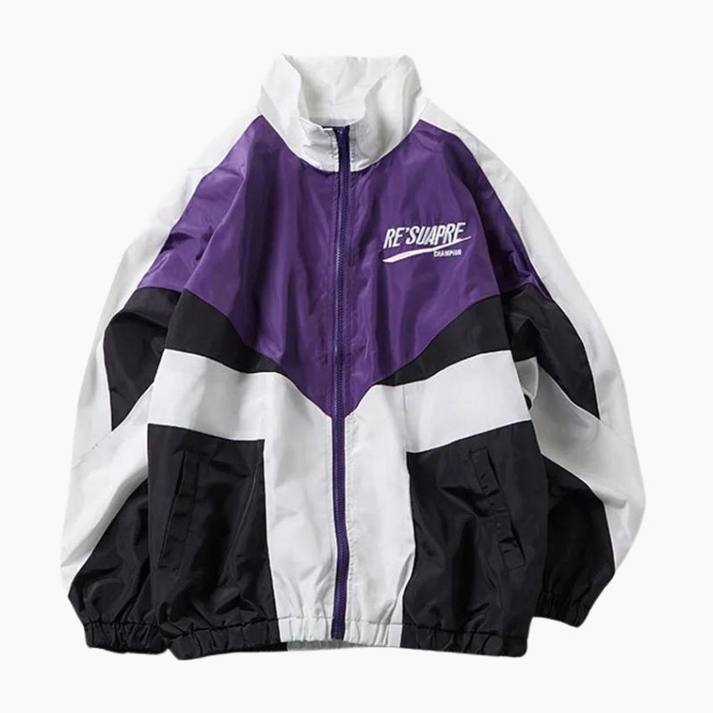 Veste Y2K 'Retro Sport' violette