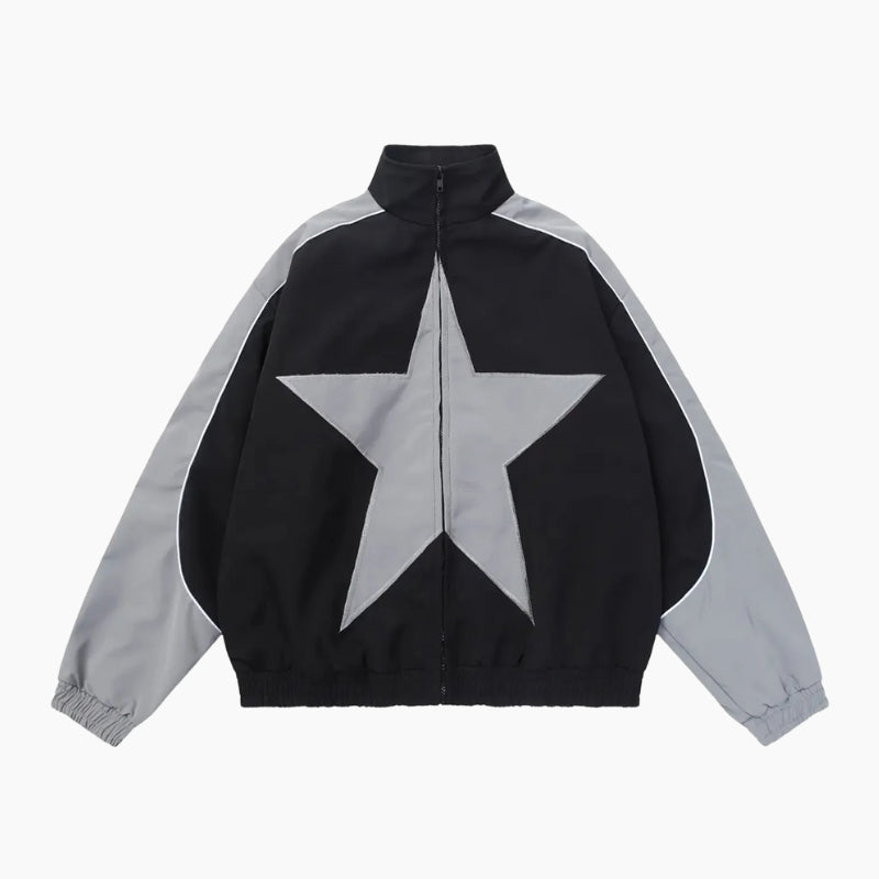 Veste Y2K 'Star Track Black'